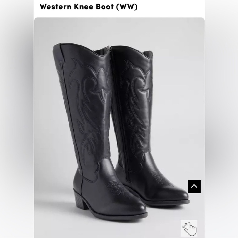 Torrid Black Western Boots Extra Wide Calf